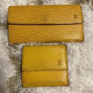 UPDATE! Includes 2 Louis Vuitton Epi Wallets